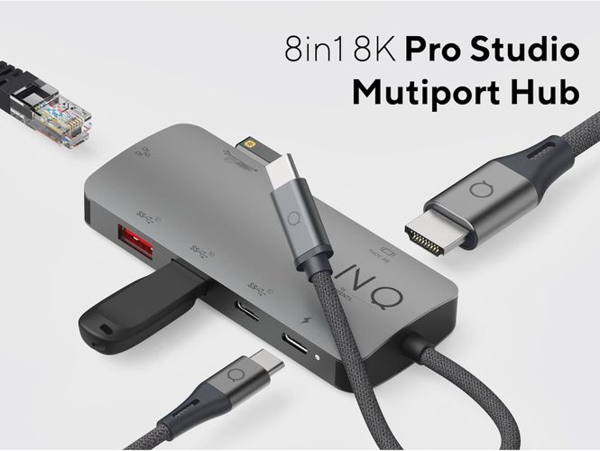 Адаптер LINQ 8in1 8K PRO USB-C Multiport Hub LQ48022