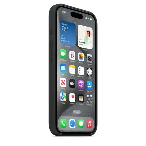 Чехол для смартфона iPhone 15 Pro Silicone Case with MagSafe Black A3125, Black, купить недорого