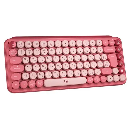 Simsiz klaviatura Logitech POP Keys Bluetooth Mechanical L920-010718, Heartbreaker Rose