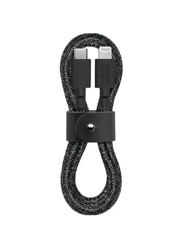 Кабель для мобильных устройств Native Union BELT-KV-CL-CS-BK-2 BELT CABLE, Черный