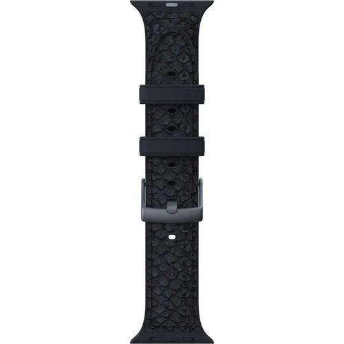 Ремешок для смарт часов Njord Salmon Leather Strap for Apple Watch SL14120, Dark Gray