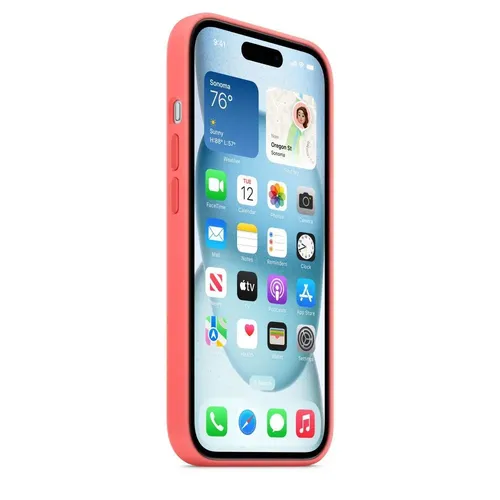 Чехол для смартфона iPhone 15 Plus Silicone Case with MagSafe Guava A3124, Guava, купить недорого