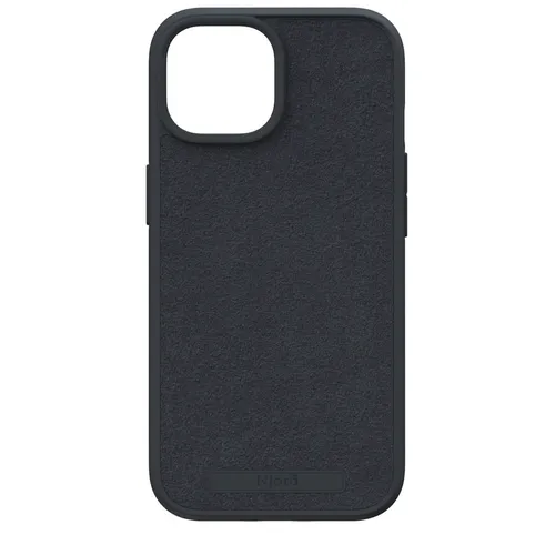 G'ilof Suede MagSafe Case for iPhone 15 Plus, qora