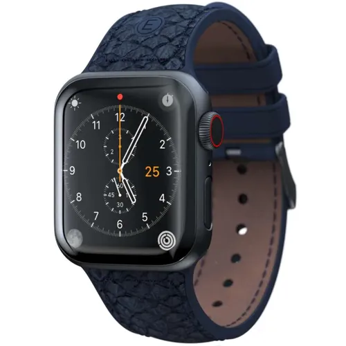 Ремешок для смарт часов Njord Salmon Leather Strap for Apple Watch SL14111, Petrol