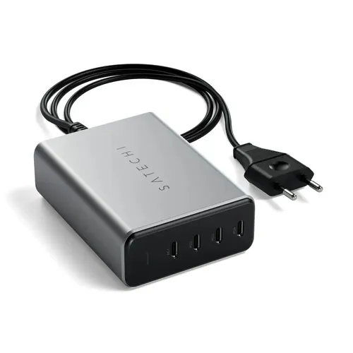 Сетевое зарядное устройство Satechi 165W USB-C 4-Port PD GaN Charger ST-UC165GM-EU, Серый, sotib olish