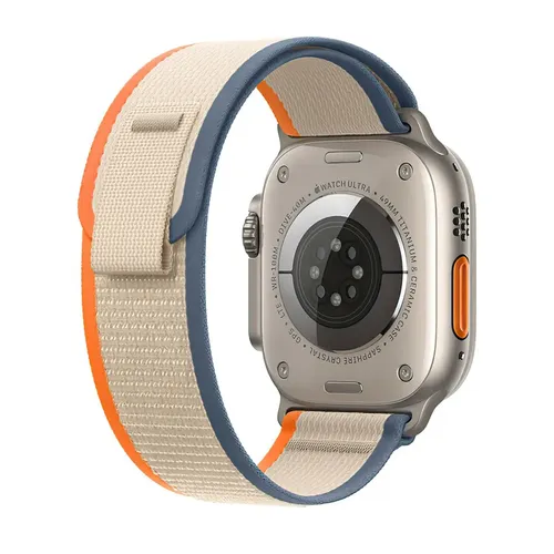 Smart soat uchun tasma Trail Loop S/M MT5W3ZM/A, Orange/Beige