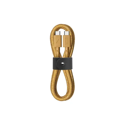 Кабель зарядный Native Union BELT CABLE USB-C/USB-C BELT-C-KFT-2-NP, Золотистый