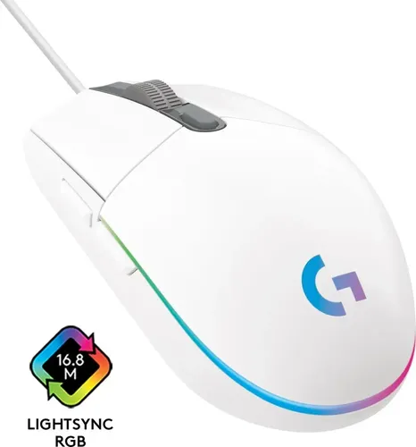 Игровые мышь Logitech G102 LIGHTSYNC Corded Gaming Mouse USB EER, Белый, фото