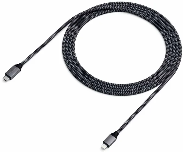 Кабель Satechi USB-C to Lightning Charging Cable ST-TCL18M, Серый