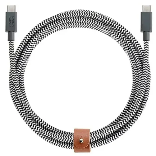 Кабель для мобильных устройств Native Union  USB-C to USB-C ProBELT-C-ZEB-PRO-NP, Серый