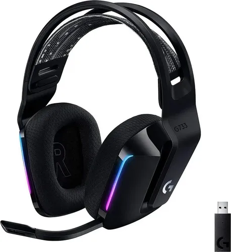 Игровые наушники Logitech G733 LIGHTSPEED Wireless RGB Gaming Headset, Черный