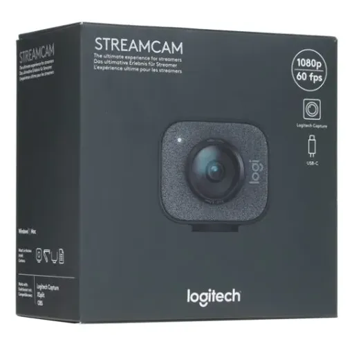 Веб-камера с микрофоном Logitech 960-001281, Черный, купить недорого