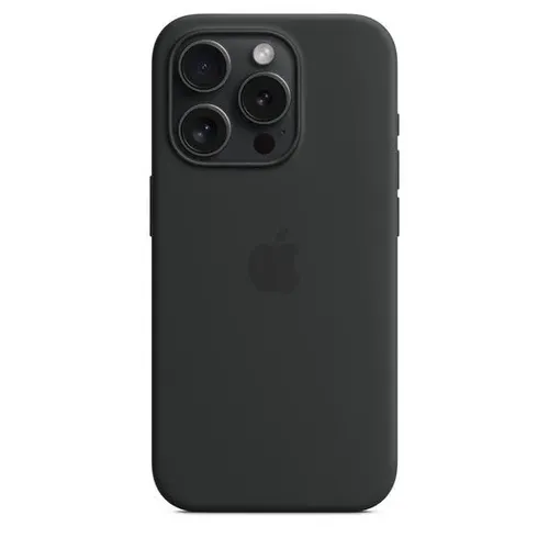 Чехол для смартфона iPhone 15 Pro Silicone Case with MagSafe Black A3125, Black, в Узбекистане