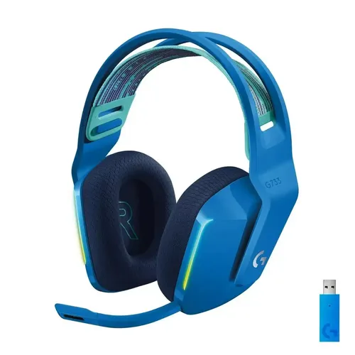 Игровые наушники Logitech G733 LIGHTSPEED Wireless RGB Gaming Headset, Синий