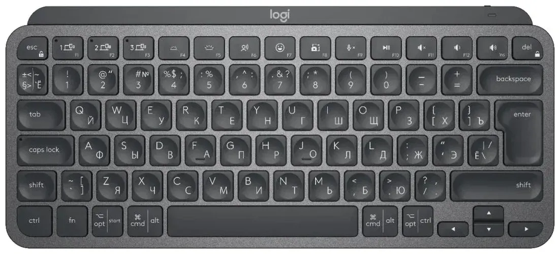 Беспроводная клавиатура Logitech MX Mechanical Mini Bluetooth Illuminated L920-010780, Graphite