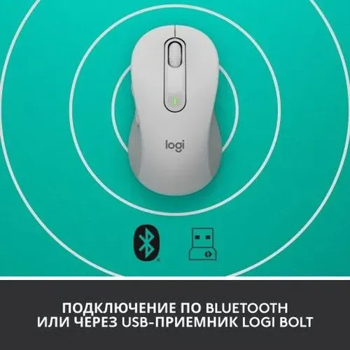 Беспроводная мышь Logitech M650L Signature, White, в Узбекистане