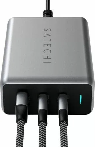 Зарядное устройство сетевое Satechi ST-TC100GM-EU 100W Type-C PD GaN Compact Charger, Серый, фото