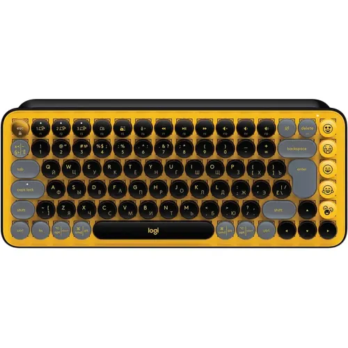 Беспроводная клавиатура Logitech POP Keys Bluetooth Mechanical L920-010716, Blast Yellow