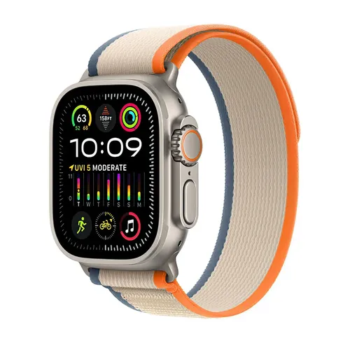 Smart soat uchun tasma Trail Loop S/M MT5W3ZM/A, Orange/Beige, купить недорого