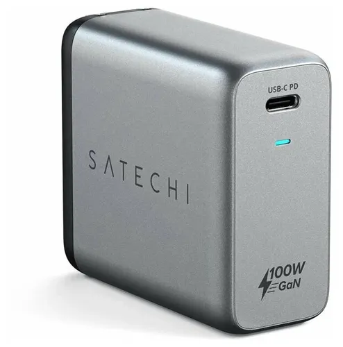 Зарядное устройство Mains charger Satechi Compact Charger with GaN Power technology, Серый, купить недорого