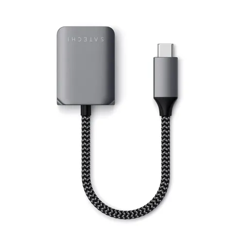 Аудиокабель Satechi USB-C to 3.5mm Audio and USB-C PD Charging Adapter ST-UCAPDAM, Серый, фото