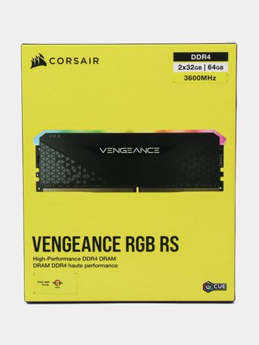 Оперативная память Corsair Vengeance RGB DDR4 | 64 GB | 3600MHz