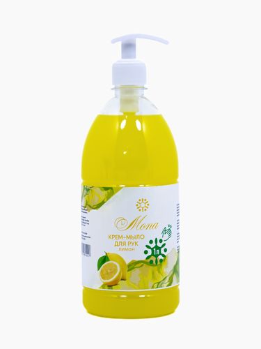 Suyuq qo'l sovuni Mona Limon, 1000 ml, Sariq