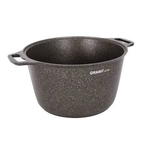 Кастрюля Kukmara со стеклянной крышкой Granit ultra, 10 л