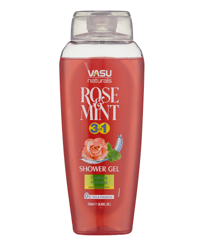 Гель для душа Vasu - Rose & Mint Shower gel, 250 мл