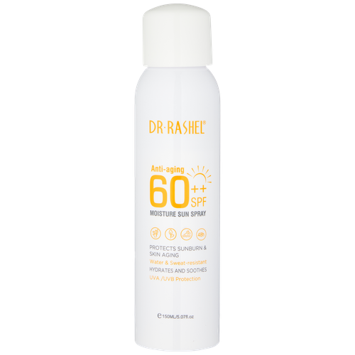 Cолнцезащитный спрей SPF 60 ++ Anti aging & moisture sun spray DRL-1652, 150 мл, купить недорого