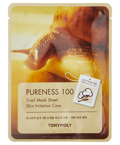 Маска для лица Tony Moly Purenes 100 Snail Mask Sheet SS05044500, 21 мл