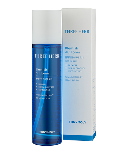 Тонер для лица Tony moly Three-herb Blemish AC Toner TM00004490, 150 мл