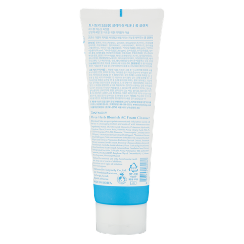 Yuvinish uchun ko'pik Three-herb Blemish AC Foam Cleanser TM00004497, 150 ml, купить недорого