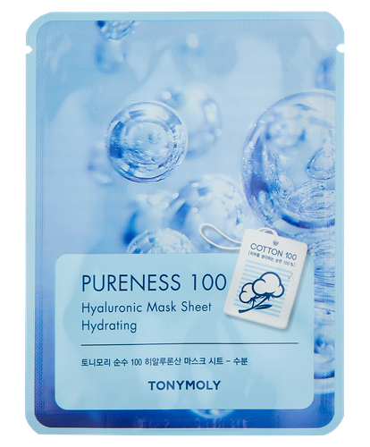 Маска для лица Tony Moly Purenes 100 Hyaluronic Acid Mask Sheet SS05044600, 21 мл