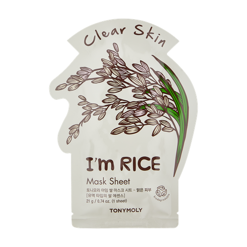 Yuz uchun niqob I`M Rice Mask Sheet - Brightening TM00000588, купить недорого