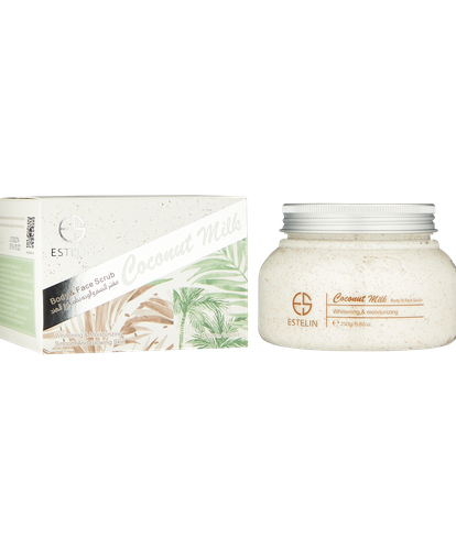 Скраб для лица и тела Virgin coconut body & face scrub ES0038, 250 мл