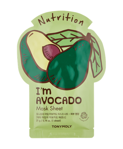 Yuz uchun niqob I`M Avocado Mask Sheet – Nutrition TM00000589          