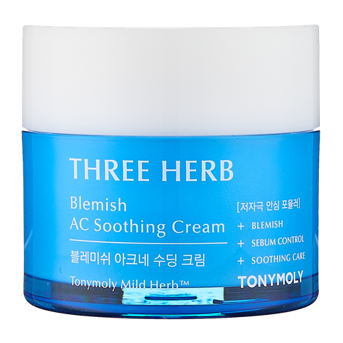 Tony moly Three- herb Blemish AC Soothing tinchlantiruvchi yuz kremi TM00004492       , купить недорого