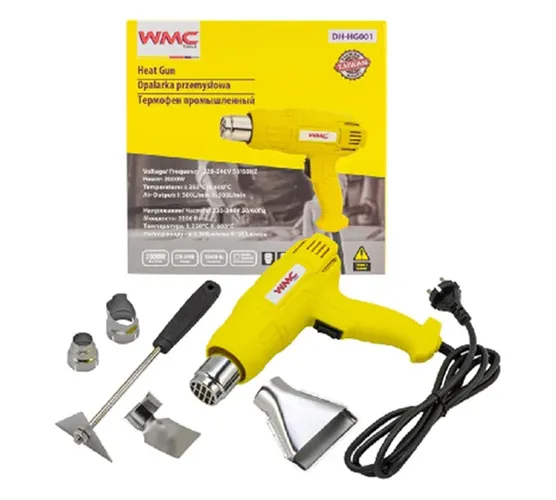 Фен промышленный электрический с насадками WMC TOOLS WMC-DH-HG001