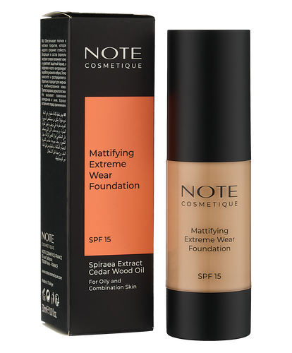 Тональный крем  NOTE Mattifying Extreme Wear Foundation SPF15, 116, 30 мл