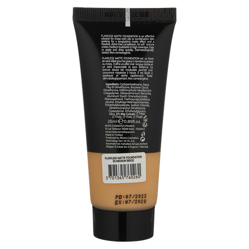 Тональный крем Note Flawless Matte Foundation SPF15, 03, 25 мл, в Узбекистане