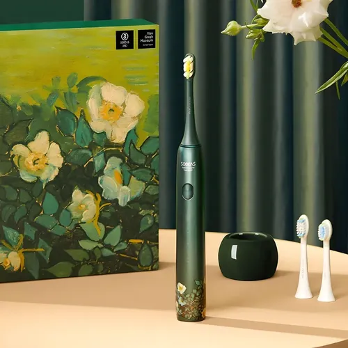 Умная электрическая зубная щетка Xiaomi Soocas X3U Van Gogh Museum Design, Зеленый, в Узбекистане