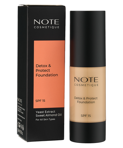 Тональный крем Note Detox and  Protect Foundation SPF15, №-121, 30 мл