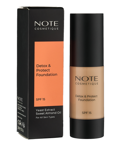 Тональный крем Note Detox and  Protect Foundation SPF15, 116, 30 мл