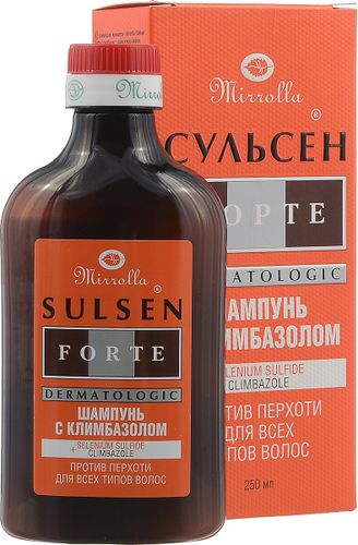 Шампунь для волос Mirrolla Сульсен Форте с климбазолом против перхоти, 250 мл