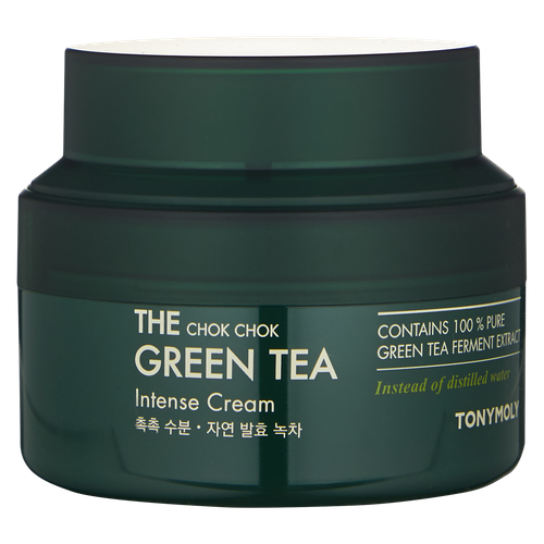 Увлажняющий крем для лица с экстрактом зеленого чая Tony Moly The Chok Chok Grean Tea Watery Cream, 60 г, купить недорого