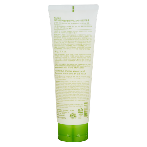 Yuvinish uchun ko'pik Wonder Vegan Label Ceramide Mochi Low pH Gel Foam, 180 ml, купить недорого