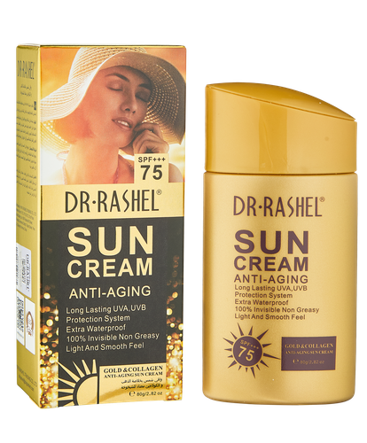 Солнцезащитный крем Dr.Rashel антивозрастной Gold Collagen sun cream SPF100, 80 мл