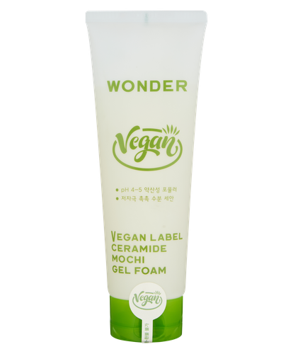 Yuvinish uchun ko'pik Wonder Vegan Label Ceramide Mochi Low pH Gel Foam, 180 ml