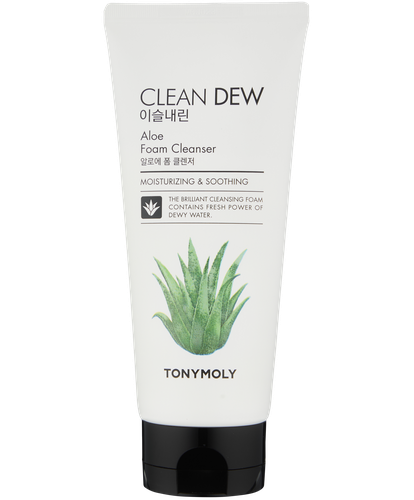 Пенка для умывания с экстрактом Алоэ clean dew Aloe foam cleanser, 180 мл